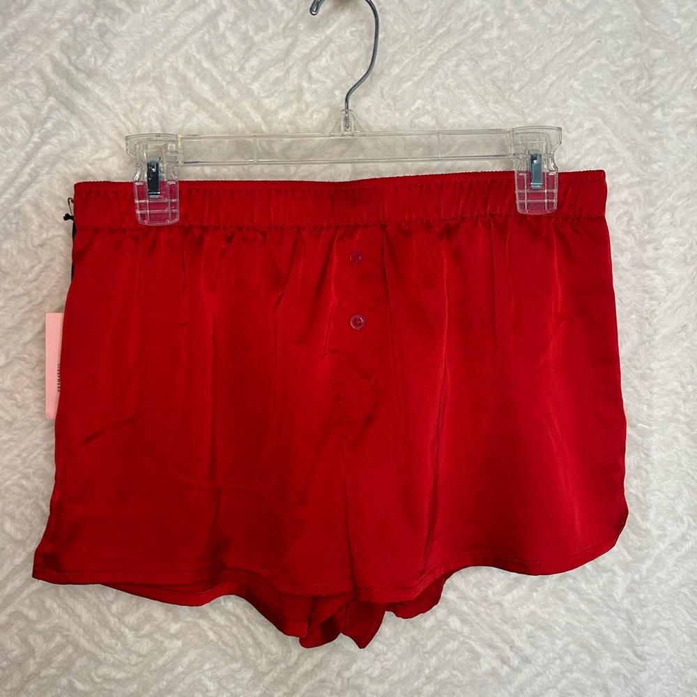 Juicy Couture Red Silky Shorts